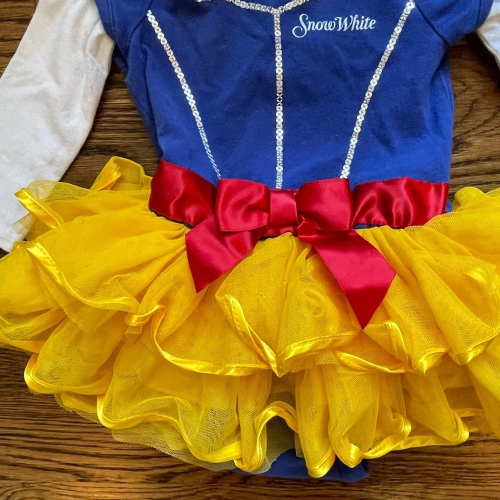 Disney Baby Girls Snow White Costume with TUTU Dress Up Size 9 Mths